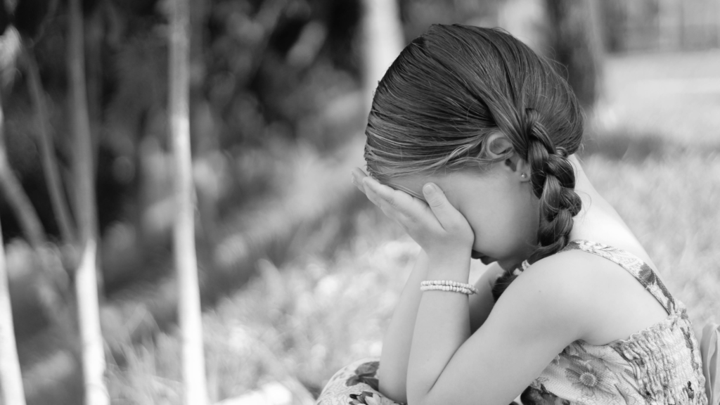 A sad child